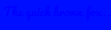 Image with Font Color 0000FF and Background Color 000EFF